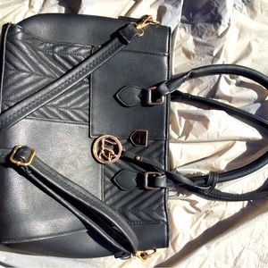 Black tote womens handbag